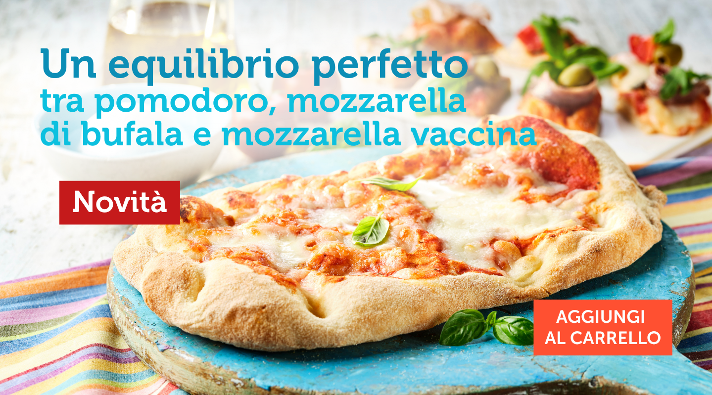 17270 Pinsa con mozzarella gustosa di latte di bufala